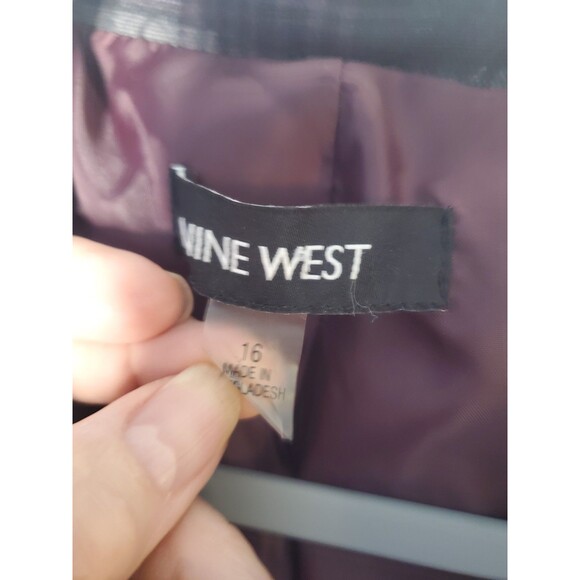 Nine West Blue and Black Blazer Size 16 - Picture 3 of 5